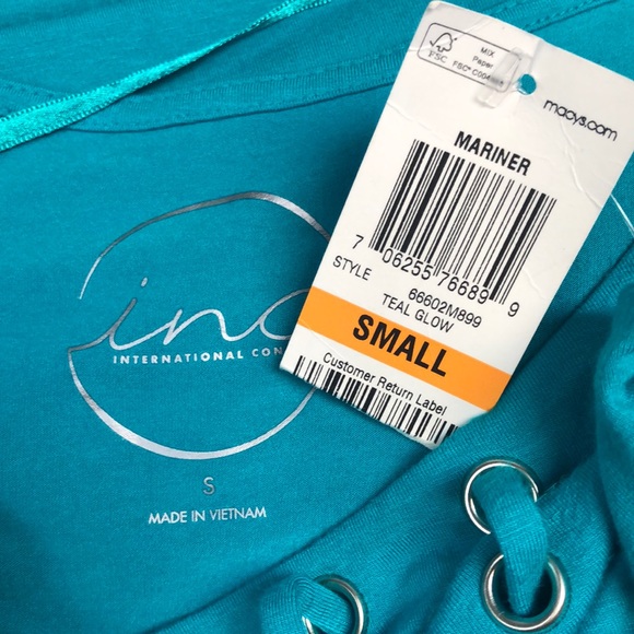 NEW INC Mariner Sleeveless Lace Up Top Size Small - Picture 4 of 4